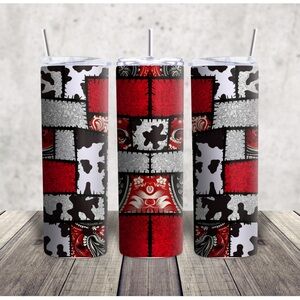 Patchwork Pattern Tumbler